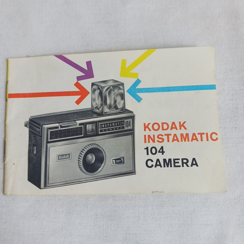 Kodak Instamatic 104 Camera Instruction Manual Vintage